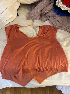 lululemon athletica Women's Burnt Orange Draped Tank